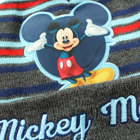 Bonnet avec pompon Mickey