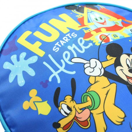 Sac à dos rond Mickey 27øx9 cm