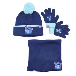 Bonnet gant snood Lilo & Stitch