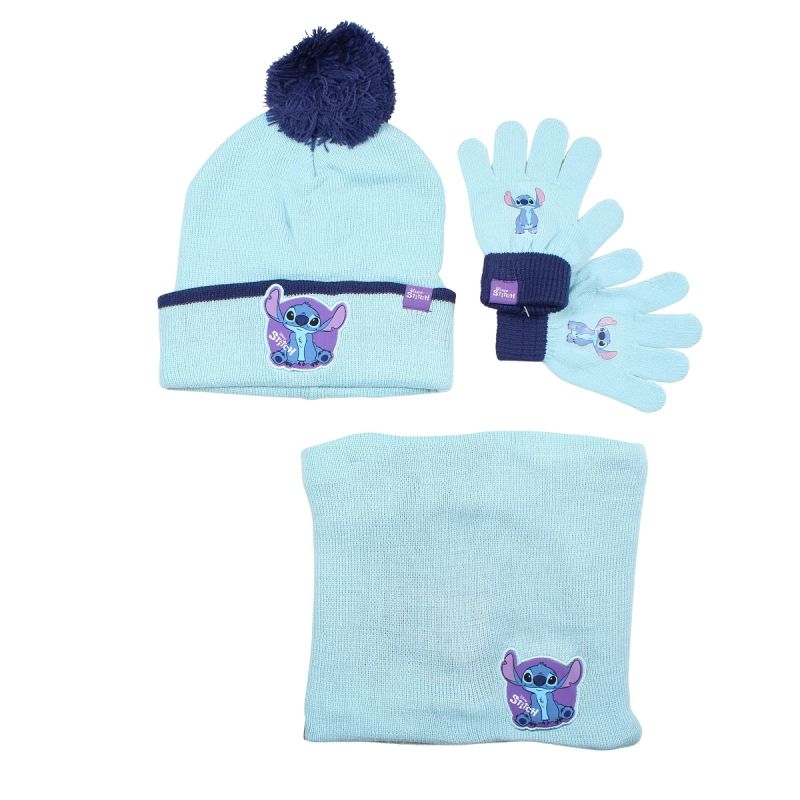 Bonnet gant snood Lilo & Stitch